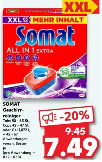 Kaufland SOMAT Geschirr- reiniger Angebot