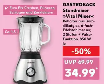 Kaufland GASTROBACK Standmixer Vital Mixer Angebot