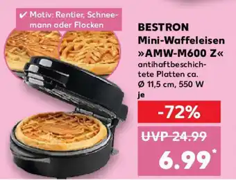 Kaufland BESTRON Mini-Waffeleisen AMW-M600 Z Angebot