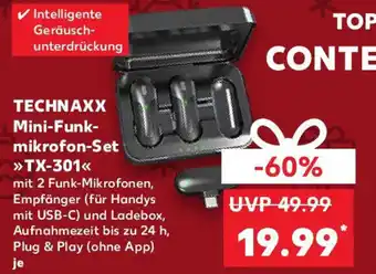 Kaufland TECHNAXX Mini-Funk- mikrofon-Set TX-301 Angebot