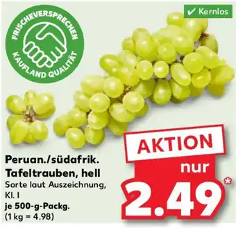 Kaufland Peruan./südafrik. Tafeltrauben, hell Angebot