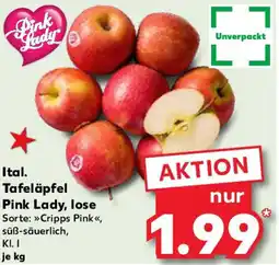 Kaufland Ital. Tafeläpfel Pink Lady, lose Angebot