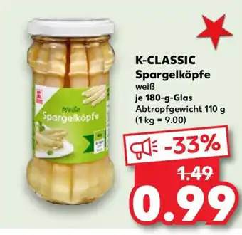 Kaufland K-CLASSIC Spargelköpfe Angebot