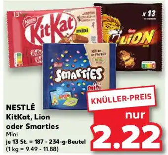 Kaufland NESTLÉ KitKat, Lion oder Smarties Angebot