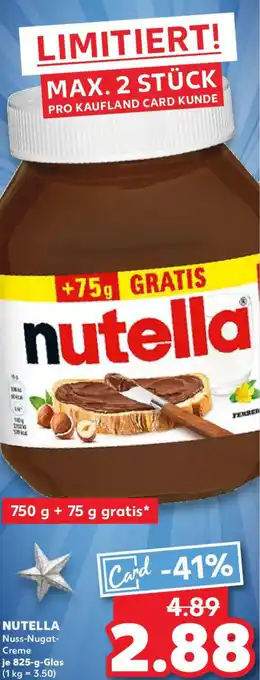 Kaufland NUTELLA Nuss-Nugat- Creme Angebot