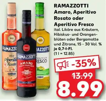 Kaufland RAMAZZOTTI Amaro, Aperitivo Rosato oder Aperitivo Fresco Angebot