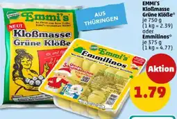 PENNY EMMI'S Kloẞmasse Grüne Klöße Eoder mmilinos Angebot