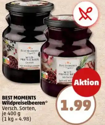 PENNY BEST MOMENTS Wildpreiselbeeren Angebot