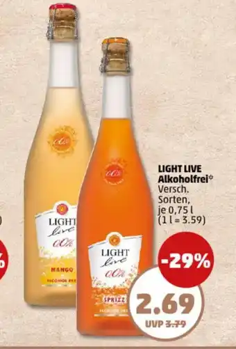 PENNY LIGHT LIVE Alkoholfrei Angebot