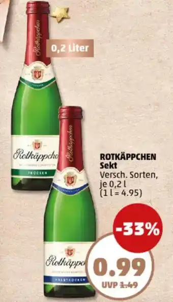 PENNY ROTKÄPPCHEN Sekt Angebot