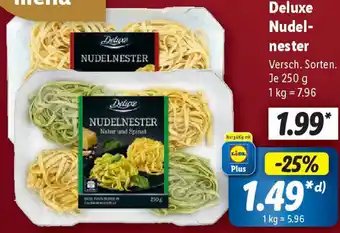 Lidl Deluxe Nudelnester Angebot