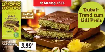 Lidl MiLanGo Dubai Schokolade Angebot