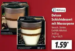 Lidl Deluxe Schichtdessert mit Mascarpone Angebot