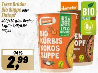 Simmel Tress Brüder Bio Suppe oder Eintopf Angebot