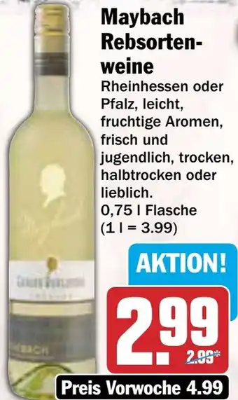 Hit Maybach Rebsortenweine Angebot