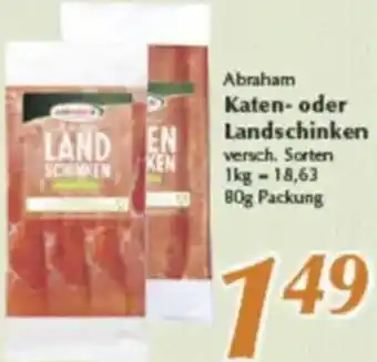 inkoop Abraham Katen- oder Landschinken Angebot