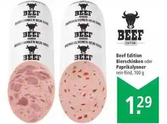 Marktkauf Beef Edition Bierschinken oder Paprikalyoner Angebot