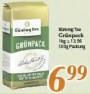 inkoop Bünting Tee Grünpack Angebot
