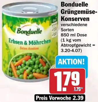 Hit Bonduelle Grüngemüse Konserven Angebot