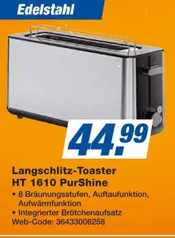 Expert Braun langschlitz-toaster ht 1610 purshine Angebot