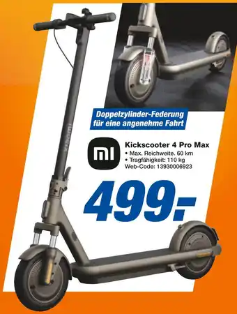 Expert Mi kickscooter 4 pro max Angebot