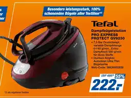 Expert Tefal dampfbügelstation pro express protect gv9230 Angebot