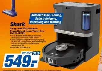 Expert Shark saug- und wischroboter powerdetect nevertouch pro rv2800zeeu Angebot