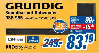 Expert Grundig soundbar mit subwoofer dsb 995 Angebot