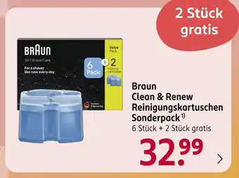 Braun clean & renew reinigungskartuschen sonderpack Angebot bei Rossmann