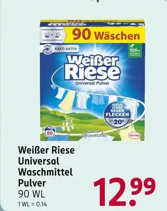 Rossmann Weißer riese universal waschmittel pulver Angebot