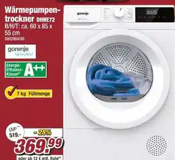 Poco Gorenje wärmepumpentrockner dhne72 Angebot