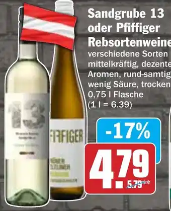 HIT Sandgrube 13 oder Pfiffiger Rebsortenweine Angebot