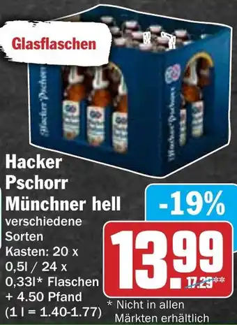 HIT Hacker Pschorr Münchner hell Angebot