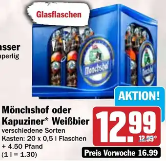 HIT Mönchshof oder Kapuziner Weißbier Angebot