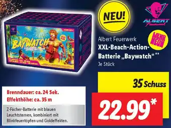 Lidl Albert Feuerwerk XXL-Beach-Action- Batterie ,,Baywatch" Angebot