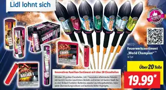 Lidl WECO Feuerwerkssortiment ,,World Champion" Angebot