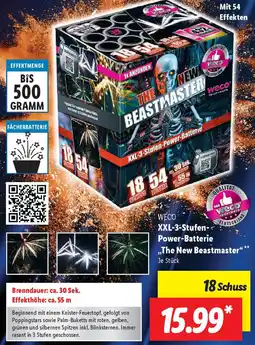 Lidl WECO XXL-3-Stufen Power-Batterie ,,The New Beastmaster" Angebot