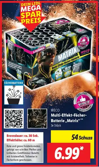 Lidl WECO Multi-Effekt-Fächer Batterie ,,Matrix" Angebot