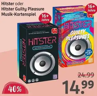 Rossmann Hitster oder Hitster Guilty Pleasure Musik-Kartenspiel Angebot