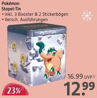 Rossmann Pokémon Stapel-Tin Angebot