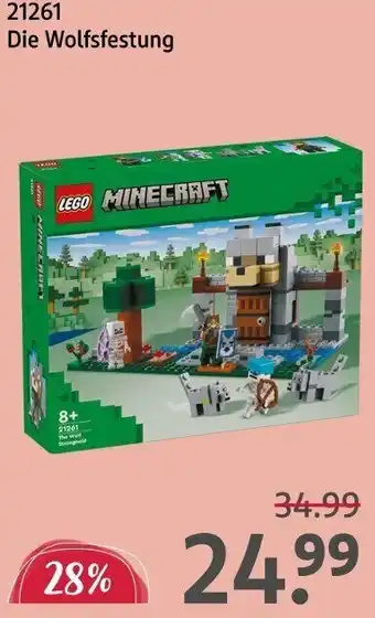 Rossmann LEGO MINECRAFT 21261 Die Wolfsfestung Angebot