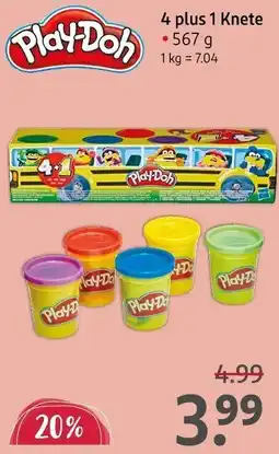 Rossmann Play-Doh 4 plus 1 Knete Angebot