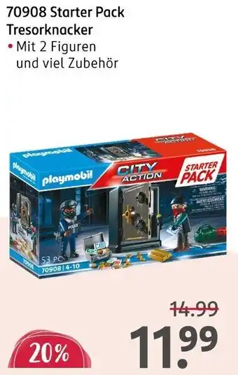 Rossmann Playmobil 70908 Starter Pack Tresorknacker Angebot