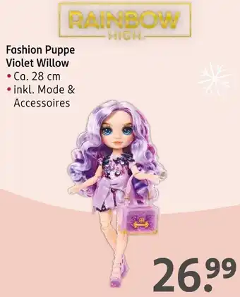 Rossmann RAINBOW HIGH Fashion Puppe Violet Willow Angebot