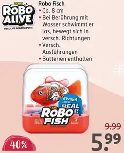 Rossmann ZURU ROBO ALIVE Robo Fisch Angebot