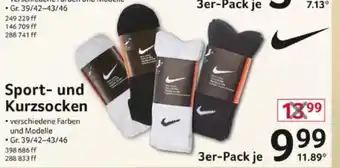 Selgros Nike Sport- und Kurzsocken Angebot