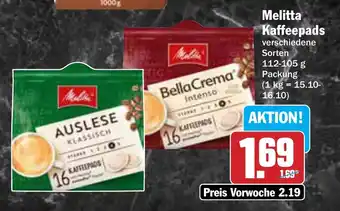 AEZ Melitta Kaffeepads Angebot