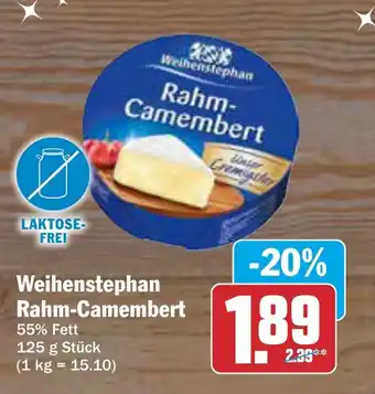 AEZ Weihenstephan Rahm-Camembert Angebot