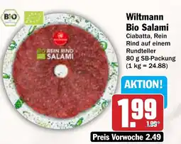 AEZ Wiltmann Bio Salami Angebot