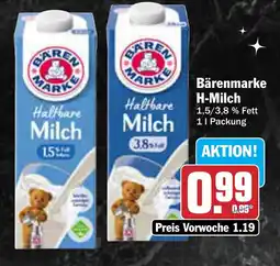 AEZ Bärenmarke H-Milch Angebot